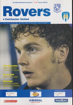 Tranmere Rovers v Colchester United Match Programme 2005-10-22